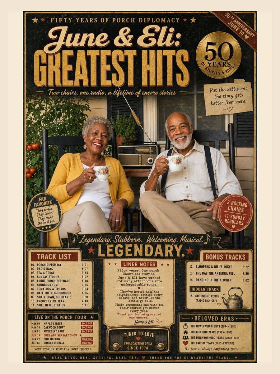Greatest Hits poster for June & Eli