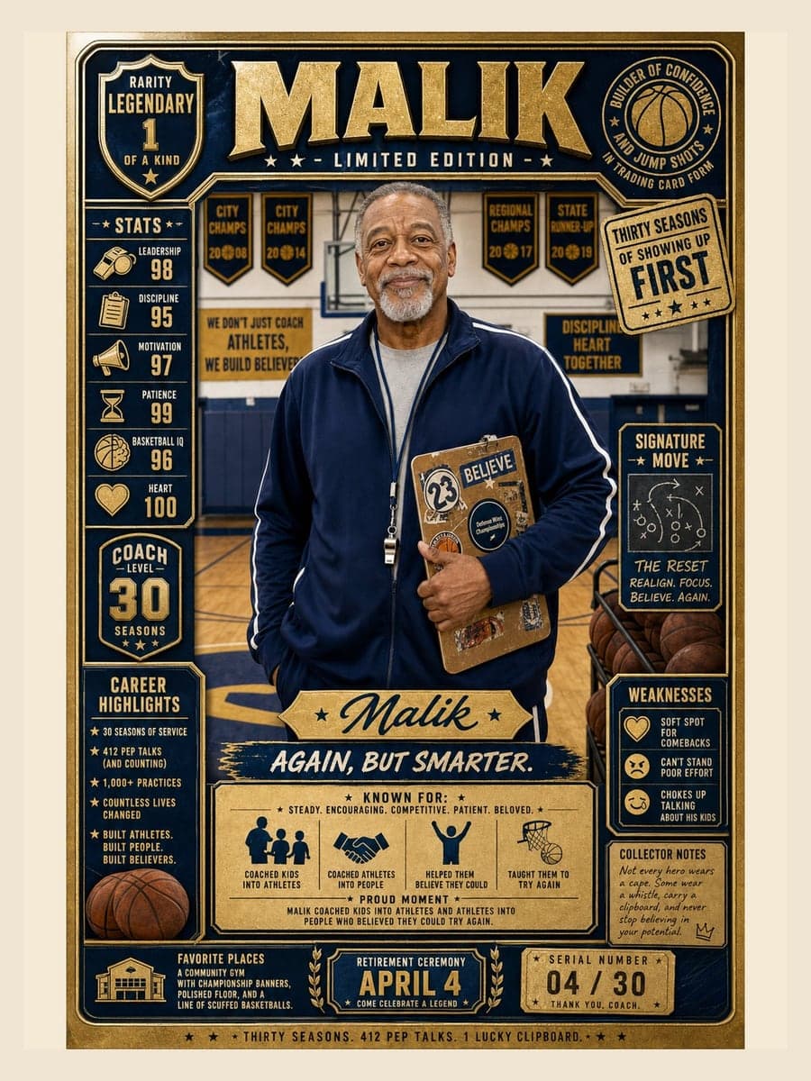 Trading Card poster for Malik